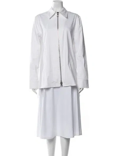 Pre-owned Brandon Maxwell Jacket In White