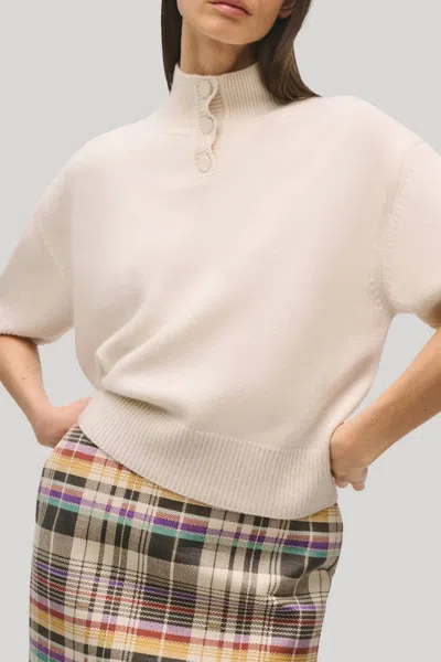 Brandon Maxwell Kinley Sweater In Ivory In Neutral