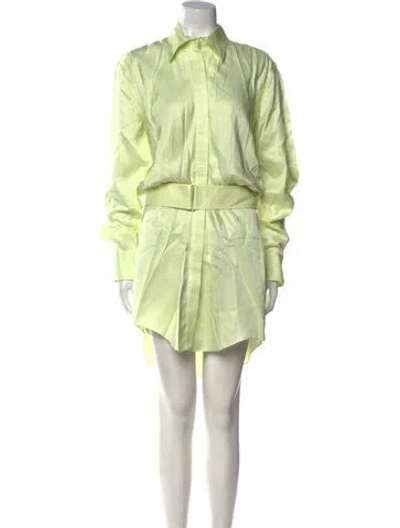 Pre-owned Brandon Maxwell Knee-length Dress W/ Tags In Green