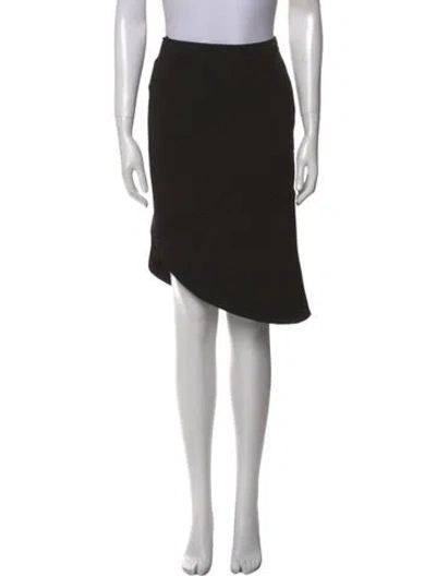 Pre-owned Brandon Maxwell Knee-length Skirt In Black