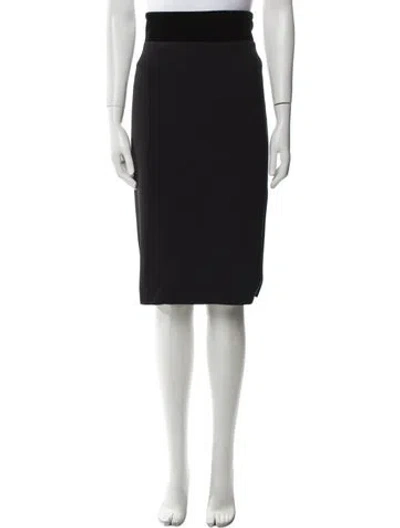 Pre-owned Brandon Maxwell Knee-length Skirt In Black