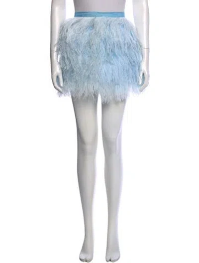 Pre-owned Brandon Maxwell Knee-length Skirt In Blue