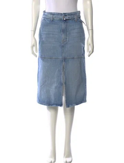 Pre-owned Brandon Maxwell Knee-length Skirt In Blue