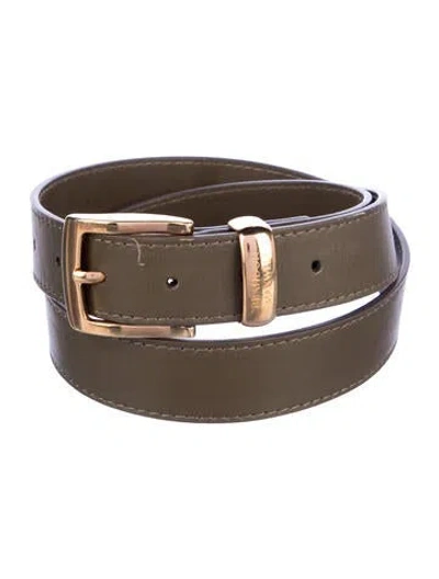 Pre-owned Brandon Maxwell Leather Belt In Brown