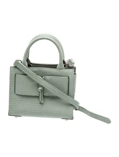 Pre-owned Brandon Maxwell Leather Top Handle Bag In Green