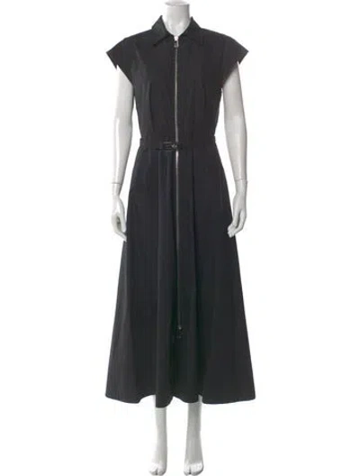 Pre-owned Brandon Maxwell Long Dress In Black