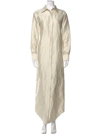 Pre-owned Brandon Maxwell Long Dress In Neutral