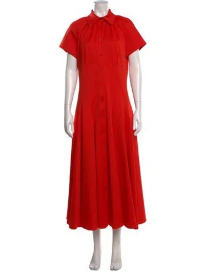 Pre-owned Brandon Maxwell Long Dress In Red