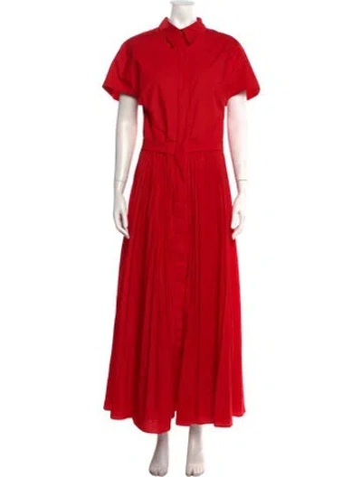 Pre-owned Brandon Maxwell Long Dress In Red