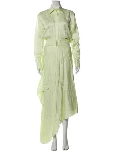 Pre-owned Brandon Maxwell Long Dress W/ Tags In Green