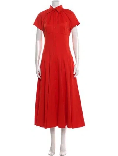 Pre-owned Brandon Maxwell Long Dress W/ Tags In Orange