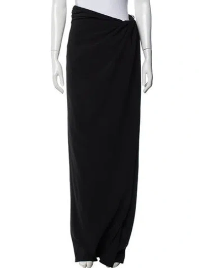 Pre-owned Brandon Maxwell Long Skirt In Black