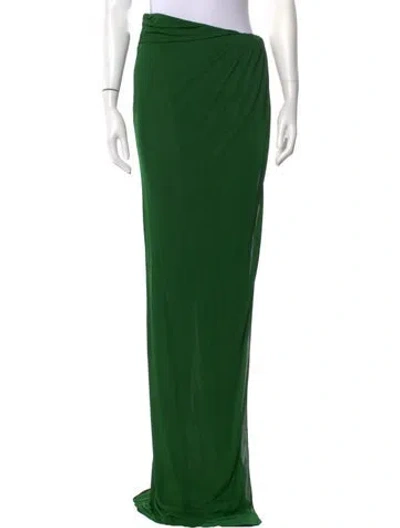 Pre-owned Brandon Maxwell Long Skirt W/ Tags In Green