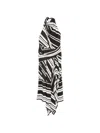 Brandon Maxwell The Marin Striped Twill Halterneck Midi Dress In Multi