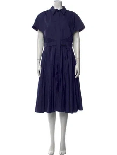 Pre-owned Brandon Maxwell Midi Length Dress In Blue