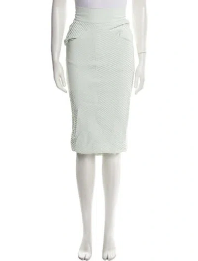 Pre-owned Brandon Maxwell Midi Length Skirt In Blue