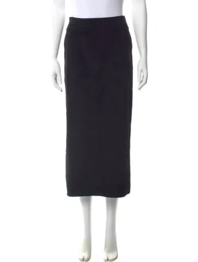 Pre-owned Brandon Maxwell Midi Length Skirt In Blue