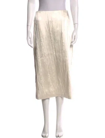 Pre-owned Brandon Maxwell Midi Length Skirt In Neutral