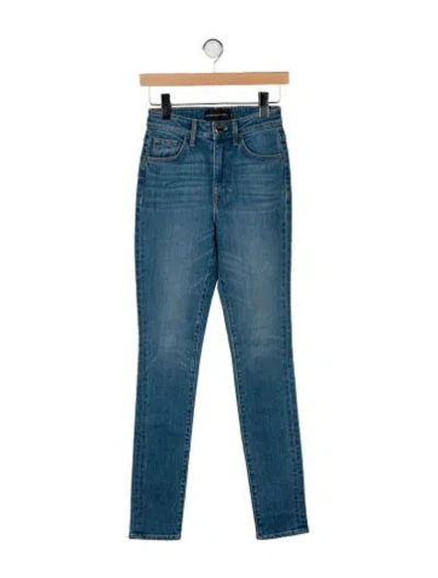 Pre-owned Brandon Maxwell Mid-rise Skinny Leg Jeans In Blue