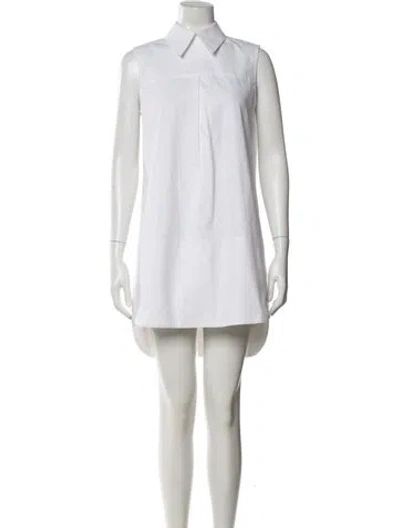 Pre-owned Brandon Maxwell Mini Dress In Neutral