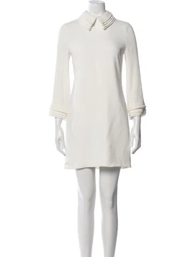 Pre-owned Brandon Maxwell Mini Dress In Neutral