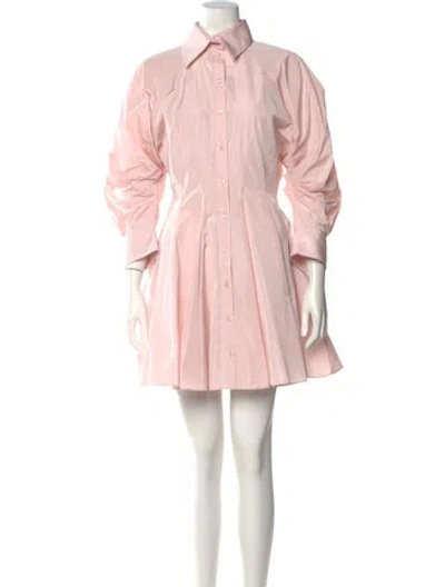 Pre-owned Brandon Maxwell Mini Dress In Pink