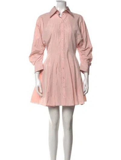Pre-owned Brandon Maxwell Mini Dress In Pink