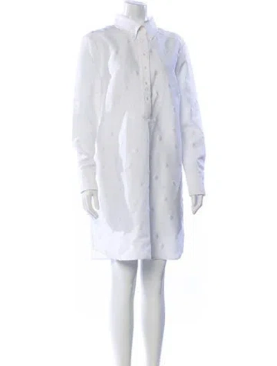 Pre-owned Brandon Maxwell Mini Dress W/ Tags In White