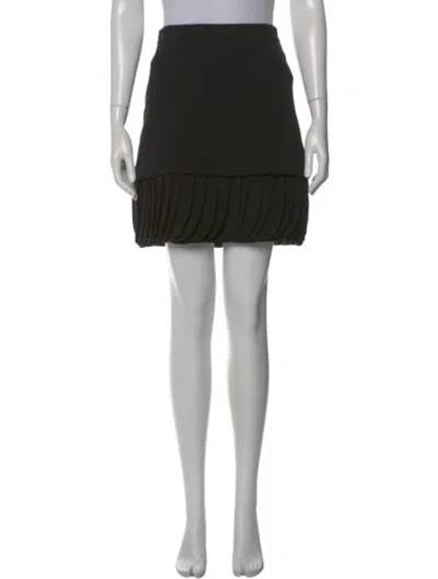 Pre-owned Brandon Maxwell Mini Skirt In Black