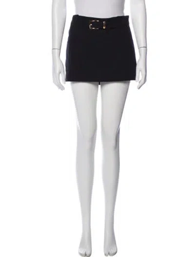 Pre-owned Brandon Maxwell Mini Skirt In Black