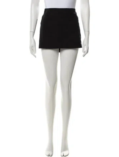 Pre-owned Brandon Maxwell Mini Skirt In Black/neutrals