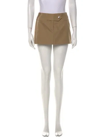 Pre-owned Brandon Maxwell Mini Skirt In Neutral