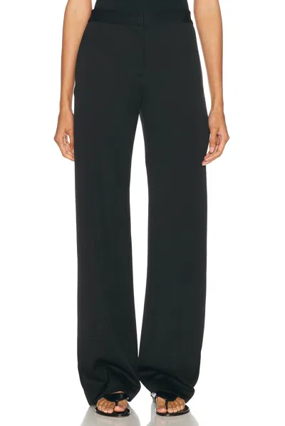 Brandon Maxwell Parks Pleated Trouser In Black
