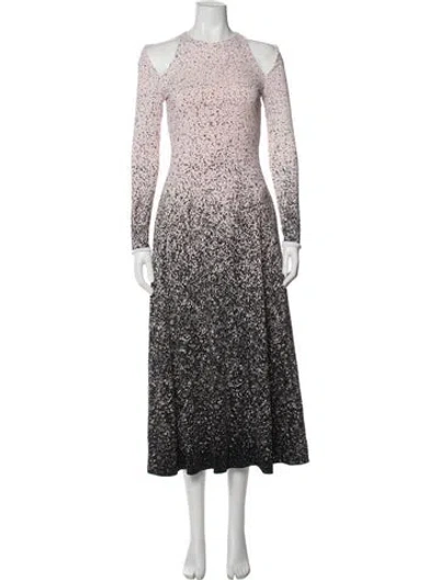 Pre-owned Brandon Maxwell Printed Long Dress In Multi