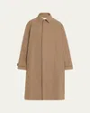 Brandon Maxwell Quinn Houndstooth Single-breasted Driving Coat In Brown