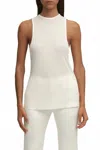 Brandon Maxwell Relaxed Fit Tank Top In White In White