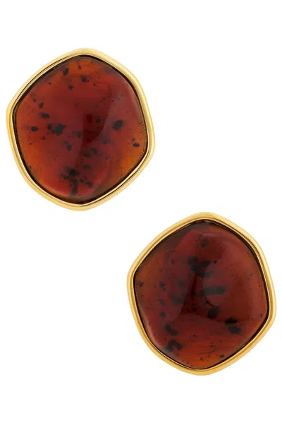 Brandon Maxwell Resin Earrings In Multi