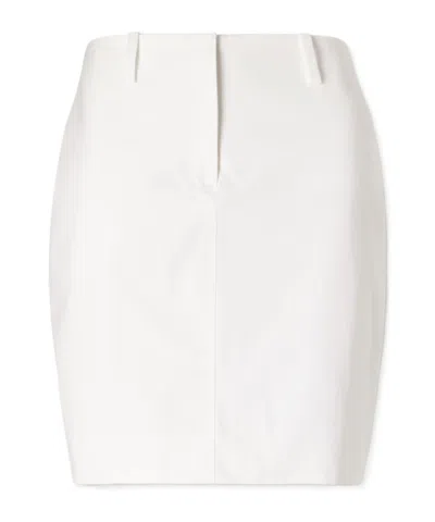 Brandon Maxwell Rhea Cotton-jersey Mini Skirt In White