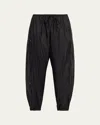 Brandon Maxwell Scout Drawstring Cargo Pants In Black