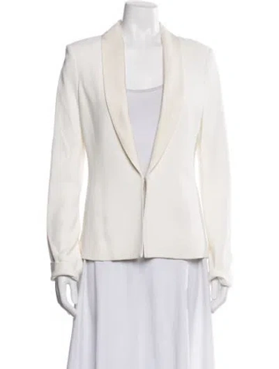 Pre-owned Brandon Maxwell Silk Blazer In Neutral