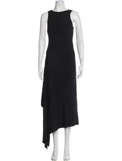 Pre-owned Brandon Maxwell Silk Midi Length Dress In Blue