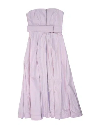 Pre-owned Brandon Maxwell Silk Mini Dress In Purple