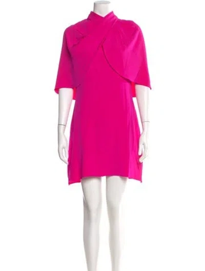 Pre-owned Brandon Maxwell Silk Mini Dress W/ Tags In Pink