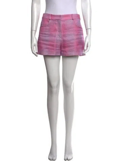 Pre-owned Brandon Maxwell Silk Mini Shorts In Pink