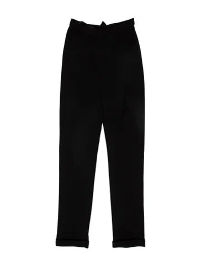 Pre-owned Brandon Maxwell Skinny Leg Pants In Black