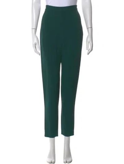 Pre-owned Brandon Maxwell Skinny Leg Pants In Green