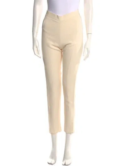 Pre-owned Brandon Maxwell Skinny Leg Pants In Neutral