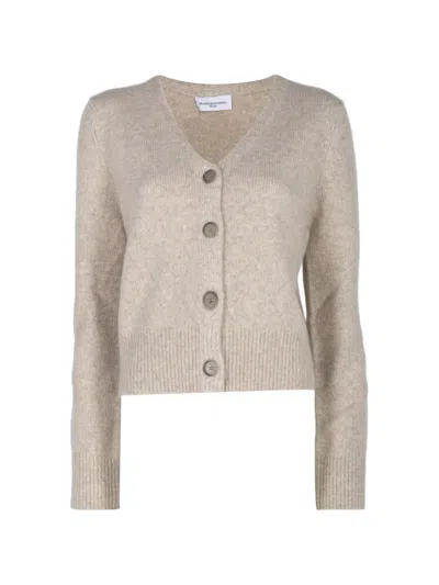 Brandon Maxwell Sloane V-neck Cardigan In Brown