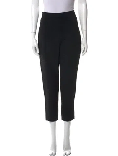 Pre-owned Brandon Maxwell Straight Leg Pants In Black