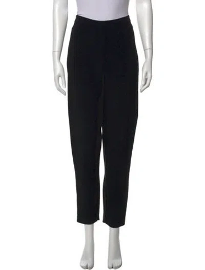Pre-owned Brandon Maxwell Straight Leg Pants In Black